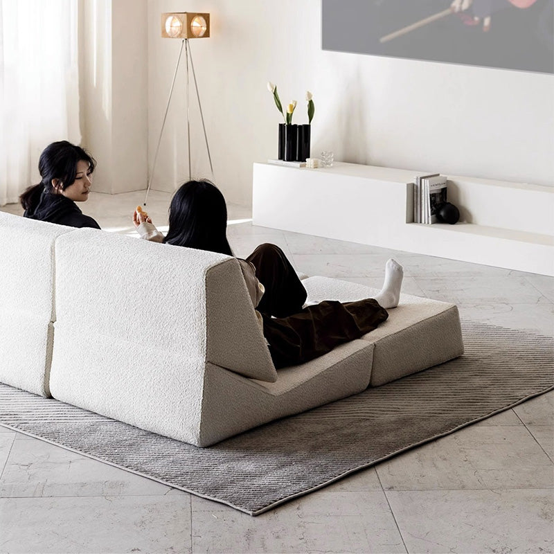 M-036 Minimalist Design Casual Sofa Fabric Bean Bag Sofa Hotel Folding Lounge Chair for Office Lunch Break