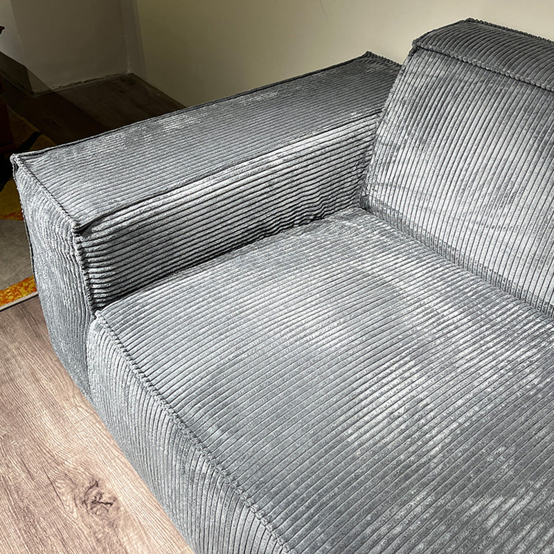M0665-Modular Reclinables Tofu Block Design Vacuum Compression Velvet Fabric Vacuum Dining Apartment Set Bed For Living Room