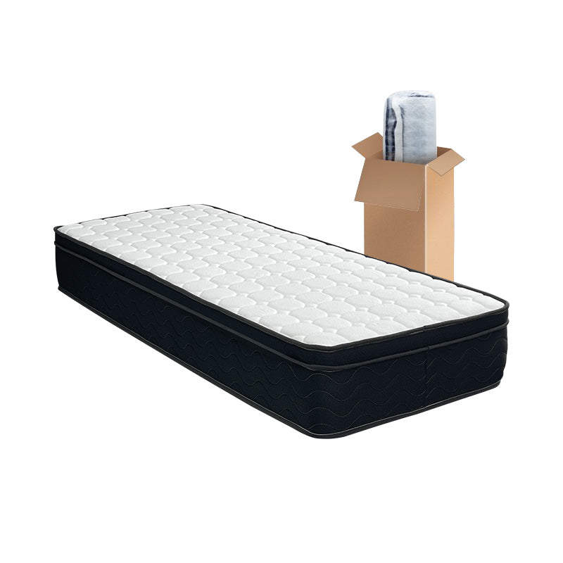 91# hotel roll up in a box king size hybrid mattress knitted fabric pocket spring mattress