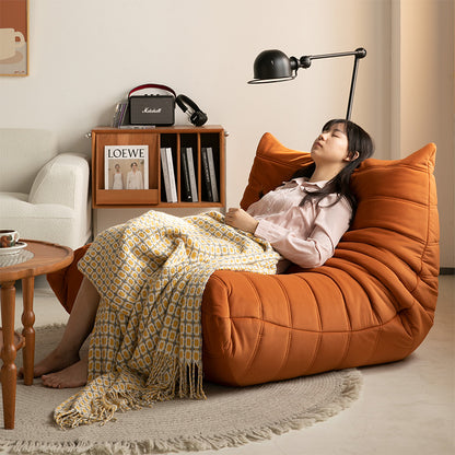 M0666-Cozy Minimalist Modern Portable Single Leisure Bean Bag Chair Sofa Bed with Fabric Upholstery and Foam Fill for Home Use