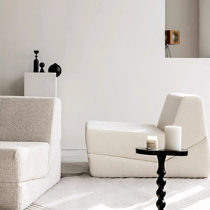 M-036 Minimalist Design Casual Sofa Fabric Bean Bag Sofa Hotel Folding Lounge Chair for Office Lunch Break