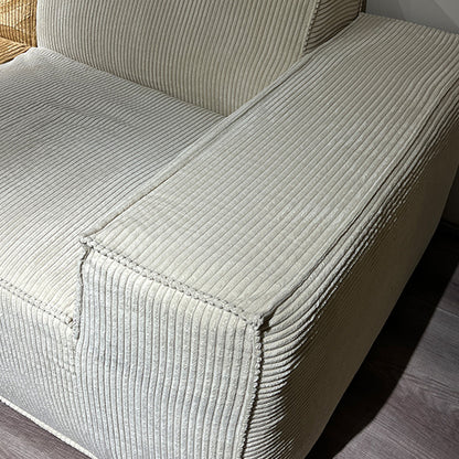 M0665-Modular Reclinables Tofu Block Design Vacuum Compression Velvet Fabric Vacuum Dining Apartment Set Bed For Living Room